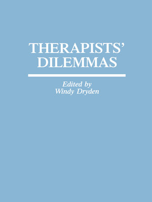 cover image of Therapists' Dilemmas